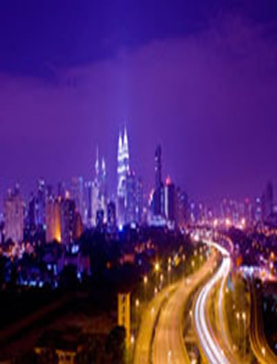 Kuala Lumpur -Night view of Kuala Lumpur